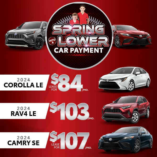 Corolla, RAV4 and Camry (Lease Offers)
